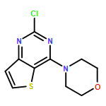 Thieno[3,2-d]pyrimidine, 2-chloro-4-(4-morpholinyl)-