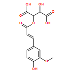 Butanedioic acid, 2-hydroxy-3-[[3-(4-hydroxy-3-methoxyphenyl)-1-oxo-2-propen-1-yl]oxy]-, (2R,3R)-