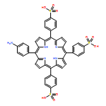 Benzenesulfonic acid, 4,4',4''-[20-(4-aminophenyl)-21H,23H-porphine-5,10,15-triyl]tris-