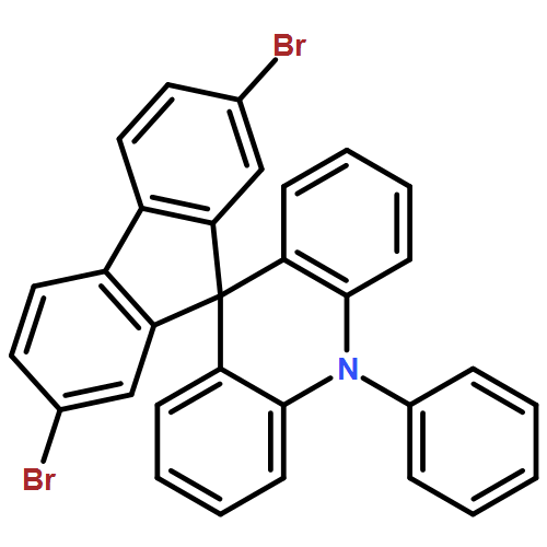 Spiro[acridine-9(10H),9'-[9H]fluorene], 2',7'-dibromo-10-phenyl-