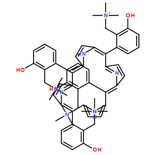 Benzenemethanaminium, 2,2',2'',2'''-(21H,23H-porphine-5,10,15,20-tetrayl)tetrakis[6-hydroxy-N,N,N-trimethyl- 