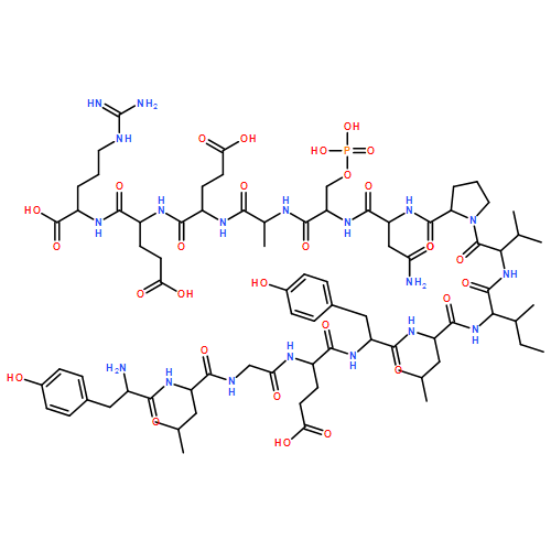 L-Arginine, L-tyrosyl-L-leucylglycyl-L-α-glutamyl-L-tyrosyl-L-leucyl-L-isoleucyl-L-valyl-L-prolyl-L-asparaginyl-O-phosphono-L-seryl-L-alanyl-L-α-glutamyl-L-α-glutamyl-