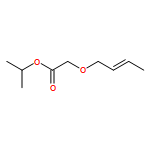 Acetic acid, (2-butenyloxy)-, 1-methylethyl ester, (E)-