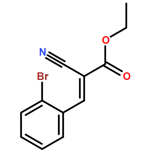 2-Propenoic acid, 3-(2-bromophenyl)-2-cyano-, ethyl ester, (2E)-