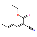 2,4-Hexadienoic acid, 2-cyano-, ethyl ester, (E,E)- (9CI)