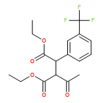Butanedioic acid, 2-acetyl-3-[3-(trifluoromethyl)phenyl]-, 1,4-diethyl ester