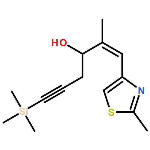 1-Hexen-5-yn-3-ol, 2-methyl-1-(2-methyl-4-thiazolyl)-6-(trimethylsilyl)-, (1E,3S)-