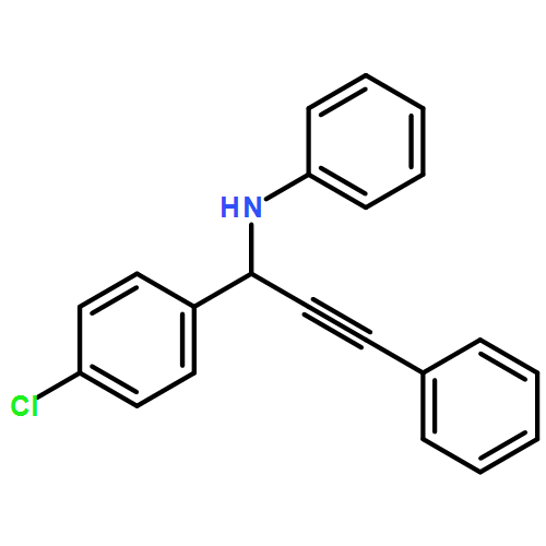 Benzenemethanamine, 4-chloro-N-phenyl-α-(2-phenylethynyl)-