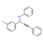 Benzenemethanamine, 3-chloro-N-phenyl-α-(2-phenylethynyl)-