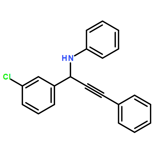 Benzenemethanamine, 3-chloro-N-phenyl-α-(2-phenylethynyl)-