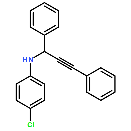Benzenemethanamine, N-(4-chlorophenyl)-α-(2-phenylethynyl)-