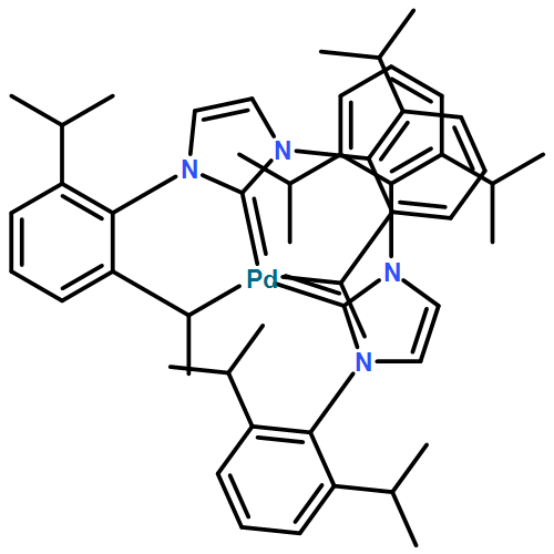 Palladium, bis[1,3-bis[2,6-bis(1-methylethyl)phenyl]-1,3-dihydro-2H-imidazol-2-ylidene]-