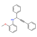 Benzenemethanamine, N-(2-methoxyphenyl)-α-(2-phenylethynyl)-