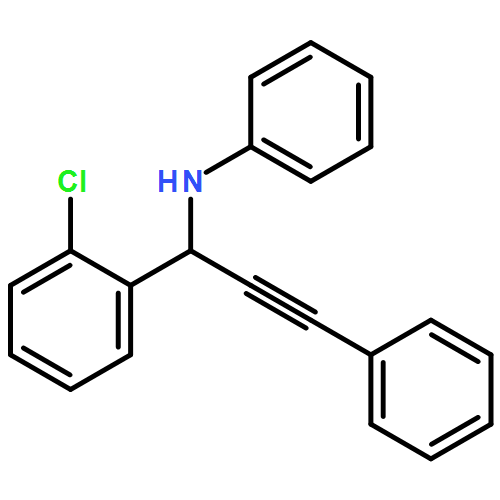 Benzenemethanamine, 2-chloro-N-phenyl-α-(2-phenylethynyl)-