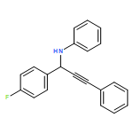 Benzenemethanamine, 4-fluoro-N-phenyl-α-(2-phenylethynyl)-