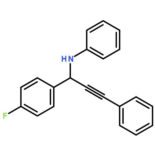 Benzenemethanamine, 4-fluoro-N-phenyl-α-(2-phenylethynyl)-