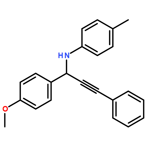 Benzenemethanamine, 4-methoxy-N-(4-methylphenyl)-α-(2-phenylethynyl)-
