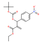 Benzenepropanoic acid, β-[[(1,1-dimethylethoxy)carbonyl]oxy]-α-methylene-4-nitro-, ethyl ester