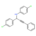 Benzenemethanamine, 4-chloro-N-(4-chlorophenyl)-α-(2-phenylethynyl)-