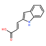2-Propenoic acid, 3-(1H-indol-2-yl)-, (2E)-