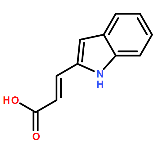 2-Propenoic acid, 3-(1H-indol-2-yl)-, (2E)-