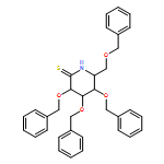 2-Piperidinethione, 3,4,5-tris(phenylmethoxy)-6-[(phenylmethoxy)methyl]-, (3R,4S,5R,6R)-