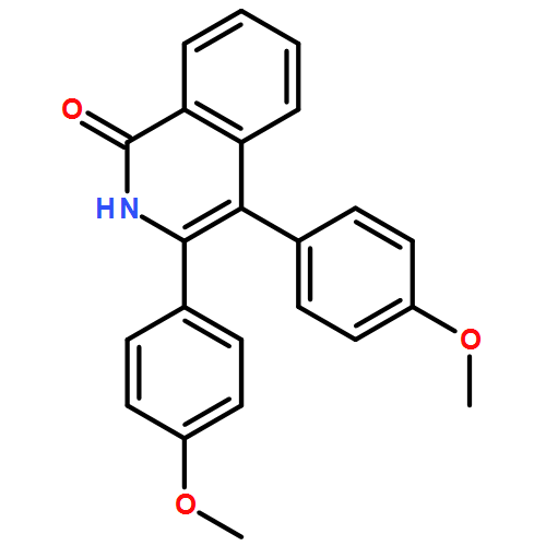 1(2H)-Isoquinolinone, 3,4-bis(4-methoxyphenyl)-