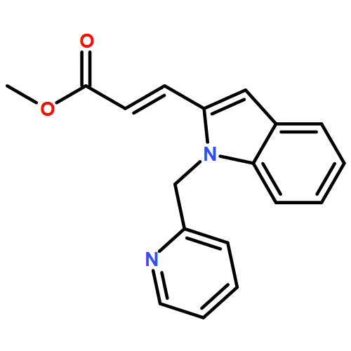 2-Propenoic acid, 3-[1-(2-pyridinylmethyl)-1H-indol-2-yl]-, methyl ester, (2E)-