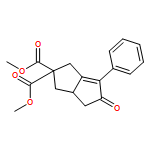 2,2(1H)-Pentalenedicarboxylic acid, 3,3a,4,5-tetrahydro-5-oxo-6-phenyl-, 2,2-dimethyl ester
