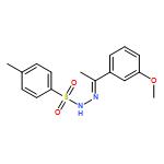 Benzenesulfonic acid, 4-methyl-, 2-[1-(3-methoxyphenyl)ethylidene]hydrazide