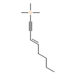 Silane, trimethyl-3-octen-1-ynyl-, (E)-