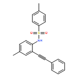 Benzenesulfonamide, 4-methyl-N-[4-methyl-2-(2-phenylethynyl)phenyl]-