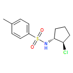 Benzenesulfonamide, N-[(1R,2R)-2-chlorocyclopentyl]-4-methyl-, rel-