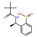 Benzenesulfinic acid, 2-[1-[(2,2-dimethyl-1-oxopropyl)amino]ethyl]-, (R)-
