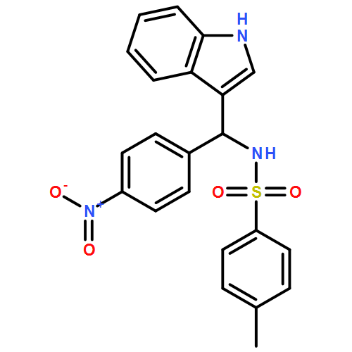 Benzenesulfonamide, N-[(S)-1H-indol-3-yl(4-nitrophenyl)methyl]-4-methyl-