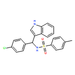 Benzenesulfonamide, N-[(4-chlorophenyl)-1H-indol-3-ylmethyl]-4-methyl-, (-)-