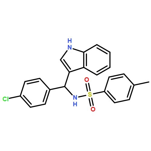 Benzenesulfonamide, N-[(4-chlorophenyl)-1H-indol-3-ylmethyl]-4-methyl-, (-)-