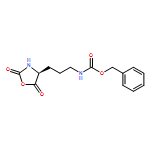 Carbamic acid, N-[3-[(4S)-2,5-dioxo-4-oxazolidinyl]propyl]-, phenylmethyl ester