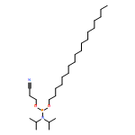Phosphoramidous acid, bis(1-methylethyl)-, 2-cyanoethyl octadecyl ester (9CI)