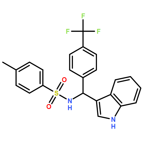 Benzenesulfonamide, N-[(S)-1H-indol-3-yl[4-(trifluoromethyl)phenyl]methyl]-4-methyl-
