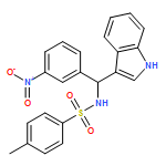 Benzenesulfonamide, N-[1H-indol-3-yl(3-nitrophenyl)methyl]-4-methyl-, (-)-