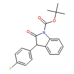 1H-Indole-1-carboxylic acid, 3-(4-fluorophenyl)-2,3-dihydro-2-oxo-, 1,1-dimethylethyl ester