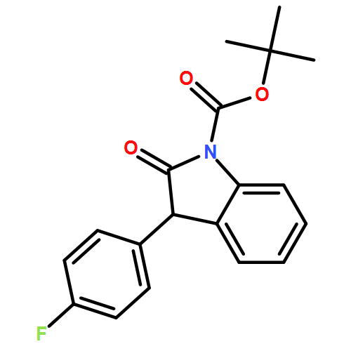1H-Indole-1-carboxylic acid, 3-(4-fluorophenyl)-2,3-dihydro-2-oxo-, 1,1-dimethylethyl ester