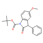 1H-Indole-1-carboxylic acid, 2,3-dihydro-5-methoxy-2-oxo-3-phenyl-, 1,1-dimethylethyl ester