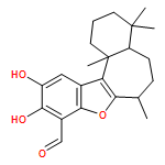 1H-Benzo[b]benzo[6,7]cyclohepta[1,2-d]furan-9-carboxaldehyde, 2,3,4,4a,5,6,7,12c-octahydro-10,11-dihydroxy-4,4,7,12c-tetramethyl-, (4aS,7R,12cS)-