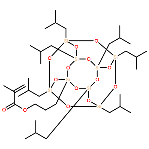2-Propenoic acid, 2-methyl-, 3-[3,5,7,9,11,13,15-heptakis(2-methylpropyl)pentacyclo[9.5.1.13,9.15,15.17,13]octasiloxan-1-yl]propyl ester, homopolymer 