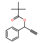 Propanoic acid, 2,2-dimethyl-, 1-phenyl-2-propyn-1-yl ester