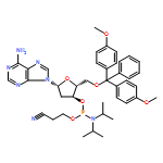 Adenosine, 5'-O-[bis(4-methoxyphenyl)phenylmethyl]-2'-deoxy-,3'-[2-cyanoethyl bis(1-methylethyl)phosphoramidite]