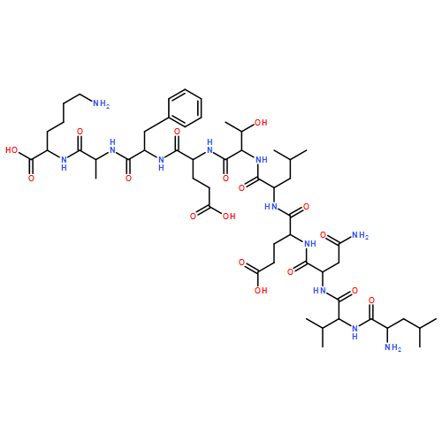 L-Lysine, L-leucyl-L-valyl-L-asparaginyl-L-α-glutamyl-L-leucyl-L-threonyl-L-α-glutamyl-L-phenylalanyl-L-alanyl-