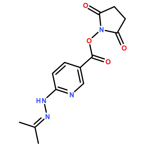 3-Pyridinecarboxylic acid, 6-[2-(1-methylethylidene)hydrazinyl]-, 2,5-dioxo-1-pyrrolidinyl ester